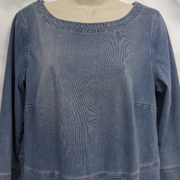 AG Adriano Goldschmied Long Sleeve Shift Dress Sz M - Picture 3 of 12